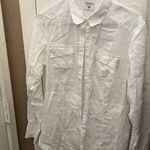FINAL MARKDOWN LADIES Columbia linen blend top medium